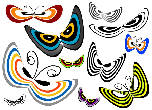 Abstracte vlinder — Stockvector