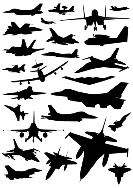 Avión militar — Archivo Imágenes Vectoriales