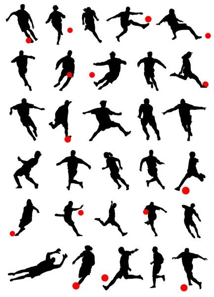 Collection of soccer — Stock Vector