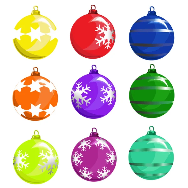 圣诞树球 — 图库矢量图片