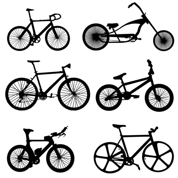Conjunto de bicicletas — Vetor de Stock