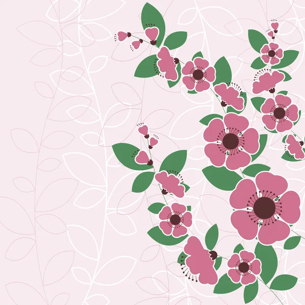 Conception florale — Image vectorielle
