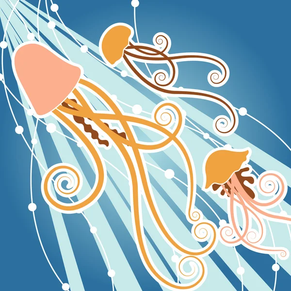 Medúzy design — Stockový vektor