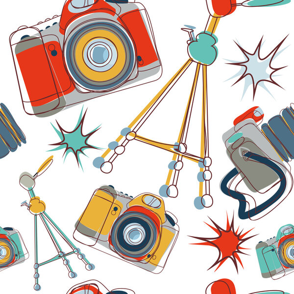 Бесшовный узор камеры
