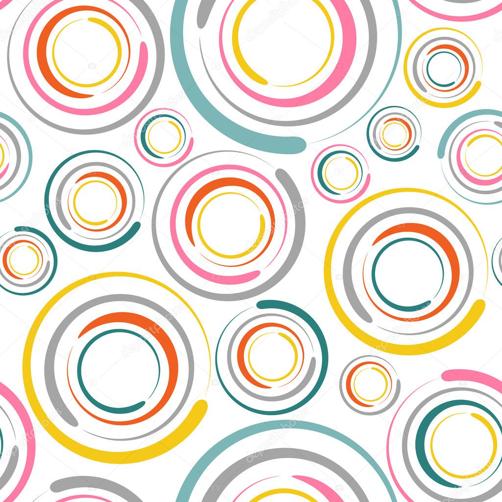 Circles seamless pattern