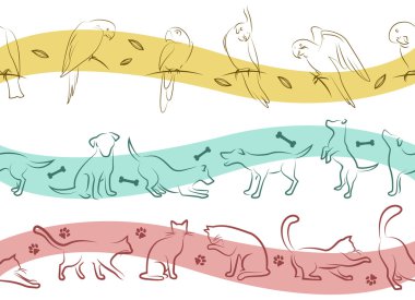 Pet pattern clipart