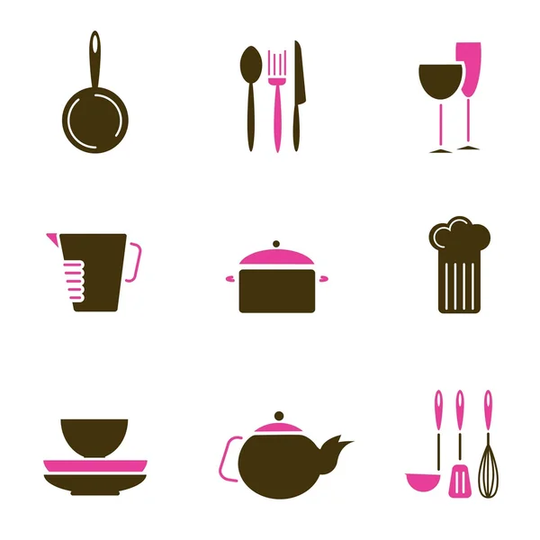 Objet ustensiles de cuisine — Image vectorielle