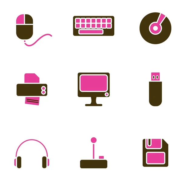 Computer objects icon — Stock Vector