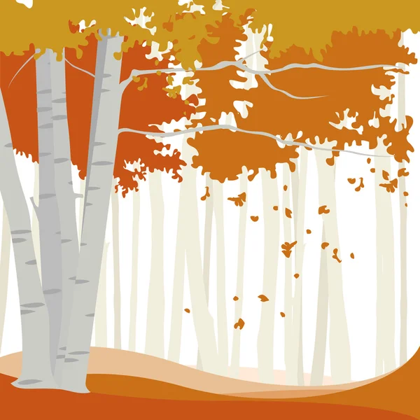 Absztrakt őszi fa — Stock Vector