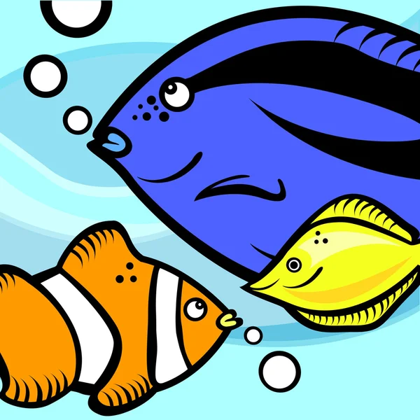 Grafico pesce — Vettoriale Stock