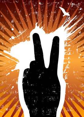 Peace sign clipart