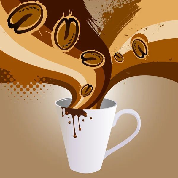 Kahve patlama — Stok Vektör