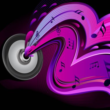 Abstract sound background clipart