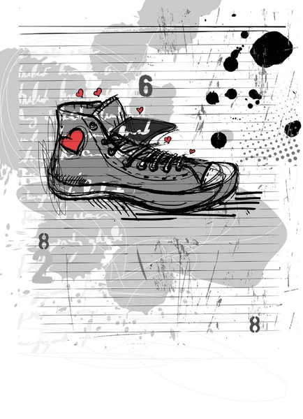 Анотація взуття — стоковий вектор