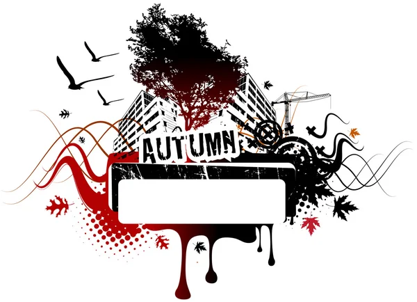 Astratto sfondo autunno — Vettoriale Stock