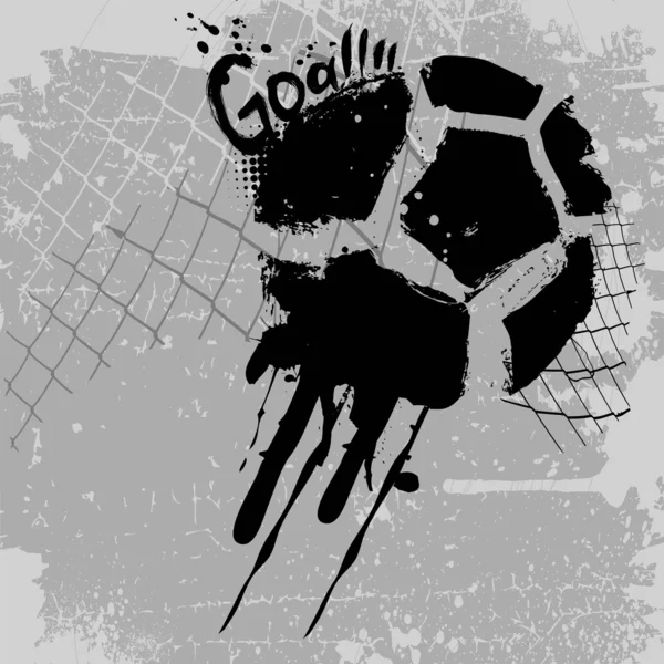 Grunge goal background — Stock Vector