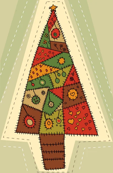 Progettazione albero di Natale — Vettoriale Stock