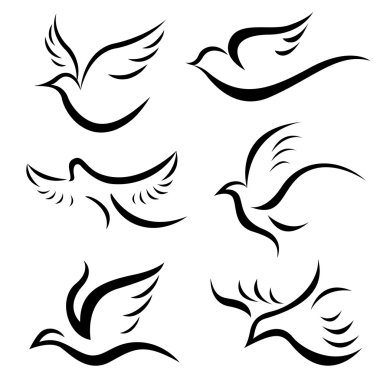 Bird designs clipart