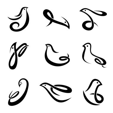 Bird symbol clipart