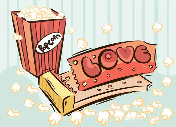Popcorn design — Stock Vector