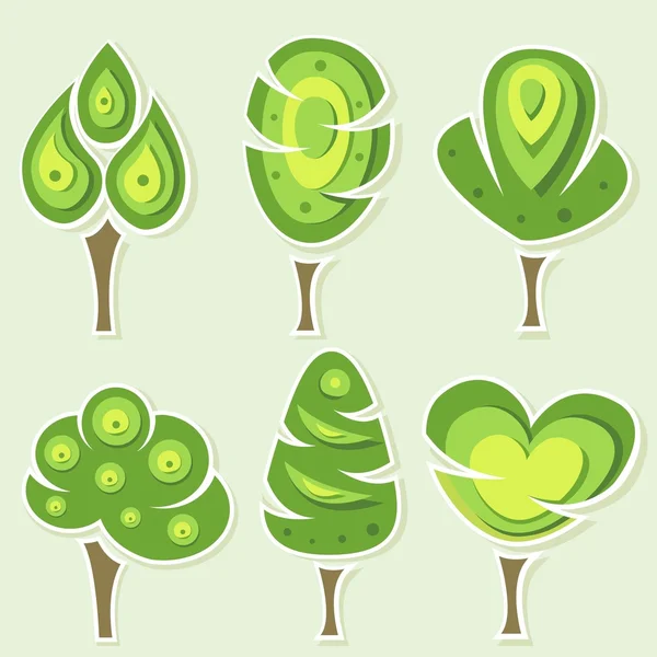 초록 나무 — 스톡 벡터
