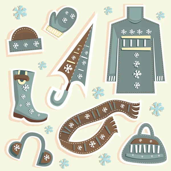 Moda de invierno — Archivo Imágenes Vectoriales