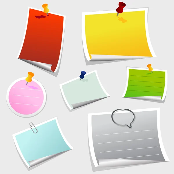 Office sticker set — Stockvector