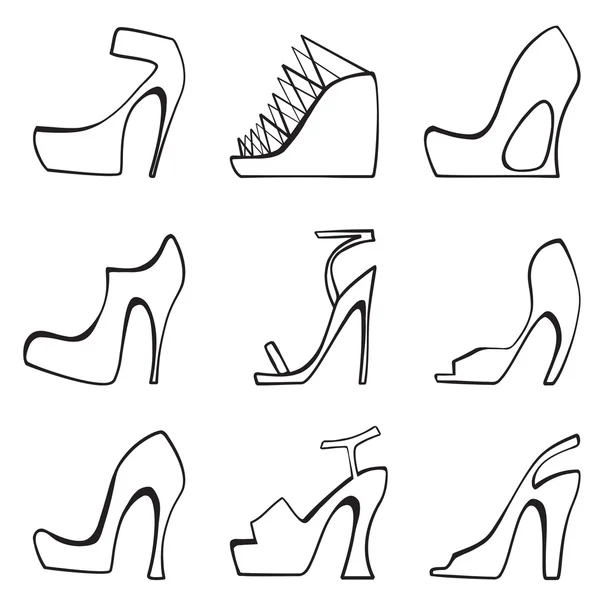 Juego de zapatos — Archivo Imágenes Vectoriales