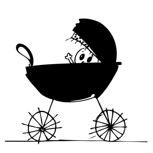 Kinderwagen — Stockvektor