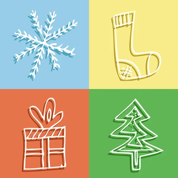 Icone di Natale — Vettoriale Stock