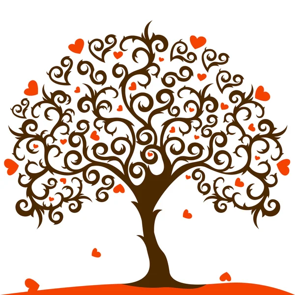 Дерево любви — стоковый вектор
