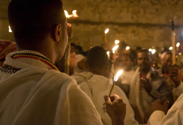 エチオピアの神聖な火の儀式 — ストック写真