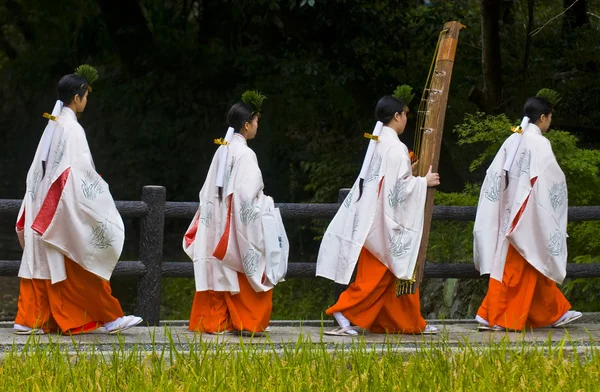 Ceremonia de cosecha de arroz — Foto de Stock