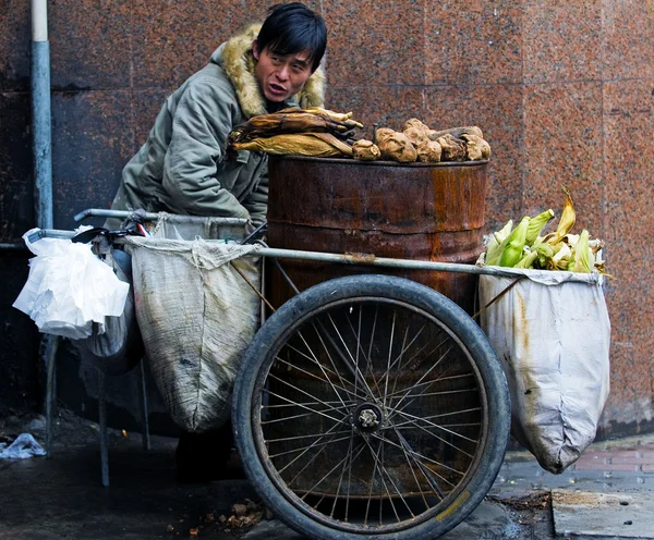 Čínské jídlo prodejce — Stock fotografie
