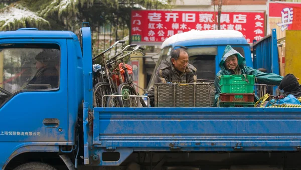 Chinese workers — Stock Photo, Image