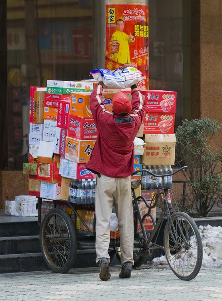 Китайский перевозчик — стоковое фото