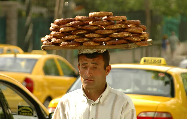 Vendedor de bagel — Fotografia de Stock