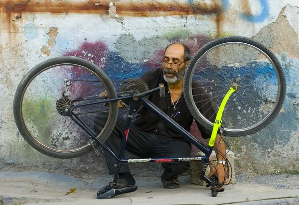 자전거 고정 — 스톡 사진