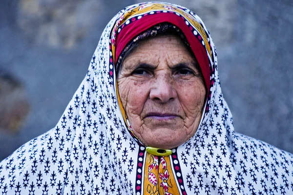Stará turecká žena — Stock fotografie