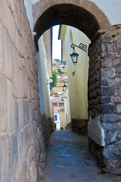 Straat in cusco — Stockfoto