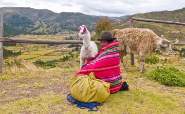 Peruvian woman clipart