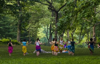 Central Park'a belly dance