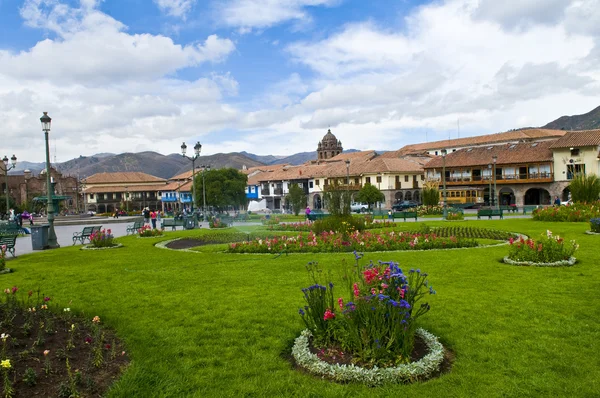 Cusco - náměstí plaza de armas — Stock fotografie