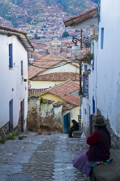 Rua em Cusco — Fotografia de Stock