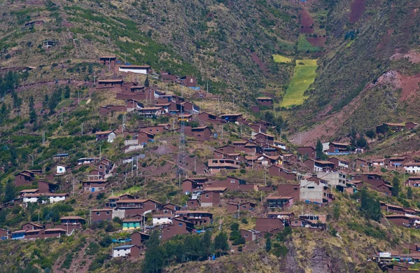 Деревня в священной долине — стоковое фото