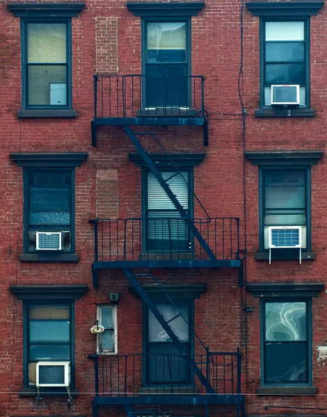 뉴욕에 건축하는 모습 — 스톡 사진