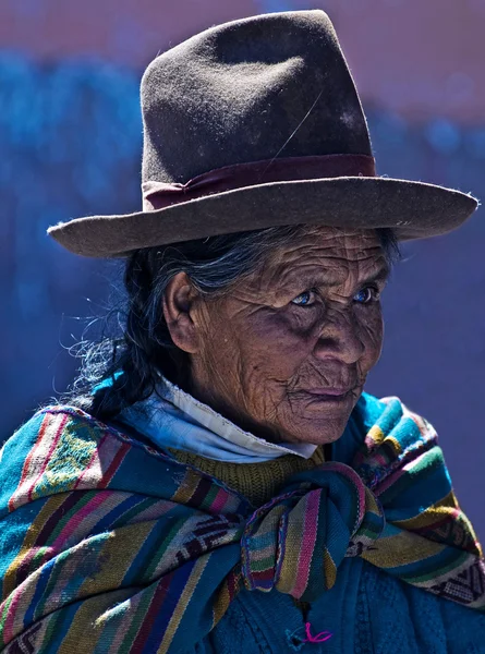 Kobieta peruwiański — Zdjęcie stockowe