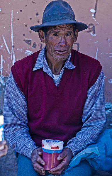 Uomo peruviano — Foto Stock