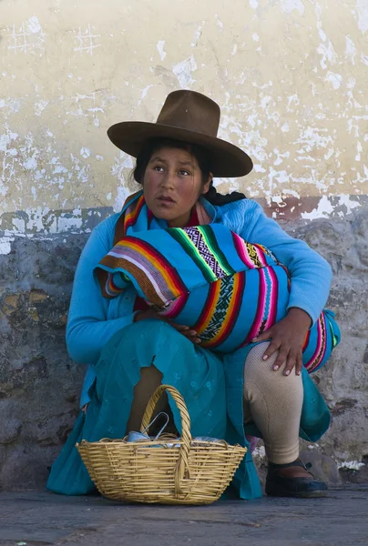 Donna peruviana — Foto Stock