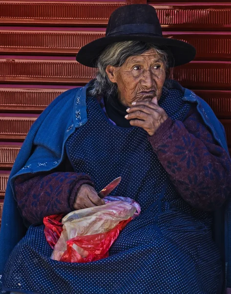 Περού γυναίκα — Φωτογραφία Αρχείου